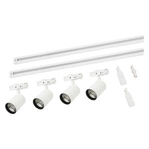 Duoline Set Minirulle 4x8W vit komplett