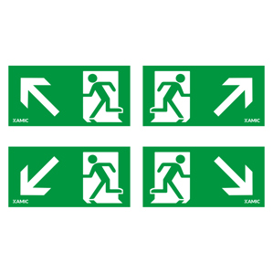 Piktogramset Piana Led 24m Pil snett ned /upp, höger /vänster